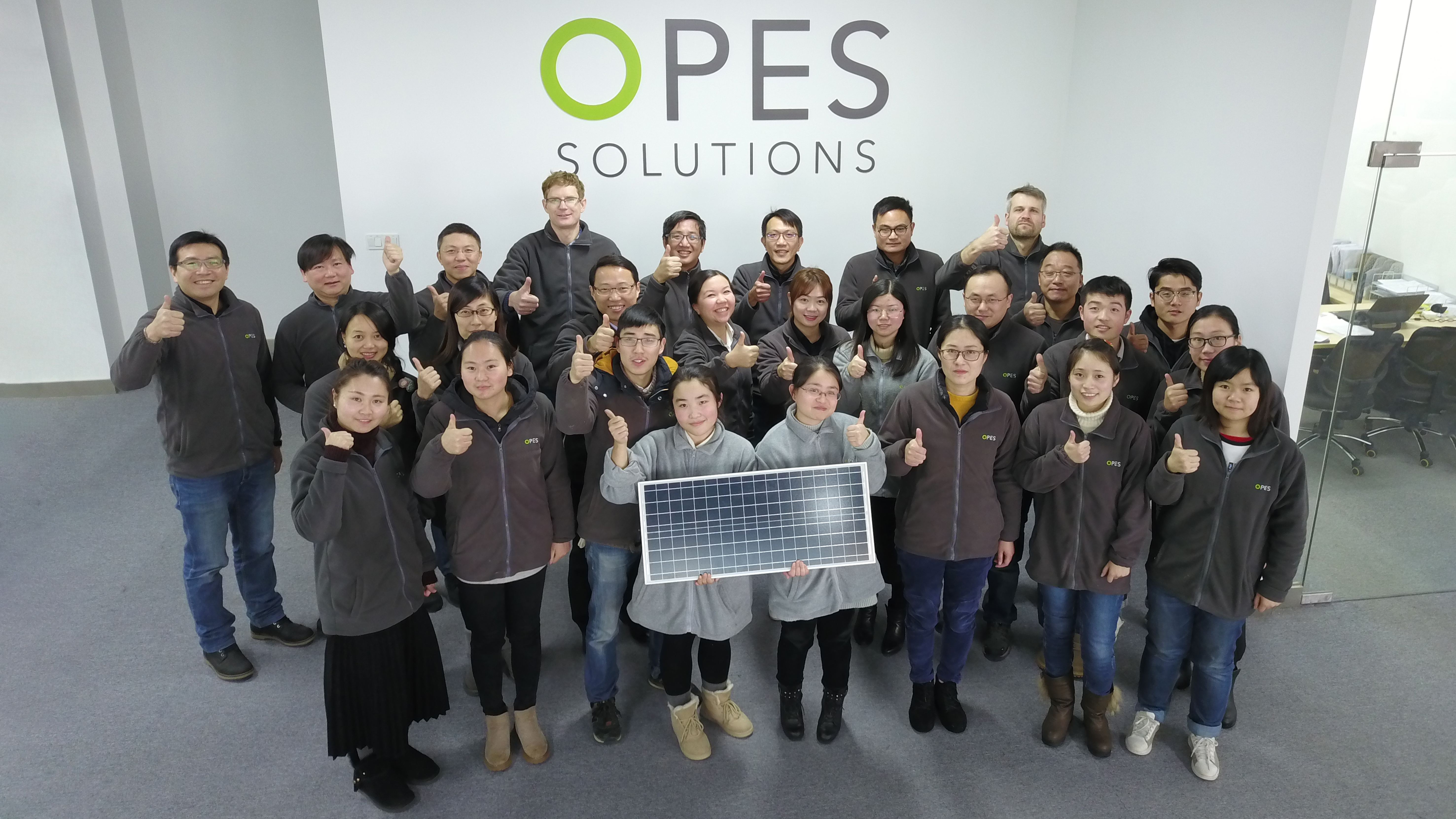OPES Team with 5 Million Solar Panel OPES Team with 5 Million Solar Panel